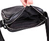 Чоловіча шкіряна сумка Dovhani T2016666 Чорна, фото 8