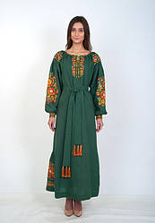 Сукня Українські барви (зелена)