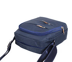 Сумка чоловіча Nobol M6339-2BLUE4 Синя В22 хШ22 х Д8см, фото 6