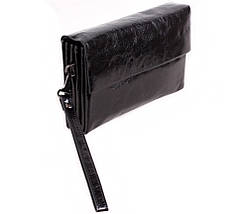 Клатч чоловічий шкіряний Dovhani BLACK004-10 Чорний, фото 3
