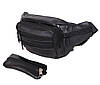 Сумка шкіряна на пояс Dovhani D0303-37 Чорна, фото 7