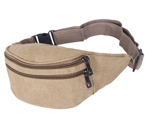 Сумка текстильная на пояс Dovhani Q0011-3KHAKI Хаки, фото 1