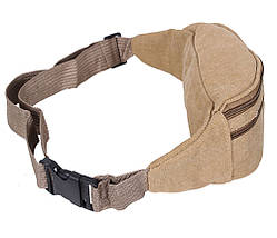 Сумка текстильная на пояс Dovhani Q0011-3KHAKI Хаки, фото 5