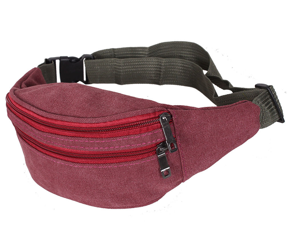 Текстильна Сумка на пояс Dovhani Q001-88DRED Червона