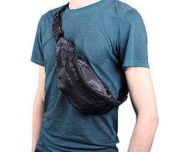 Текстильна Сумка на пояс Dovhani Q00857BLACK Чорна, фото 3