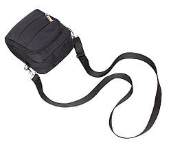 Сумка текстильная мужская Nobol 6339-40BLACK Черная 20 x 17 x 7-9 см., фото 6