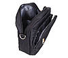 Сумка текстильная мужская Nobol 6339-40BLACK Черная 20 x 17 x 7-9 см., фото 8
