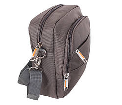 Текстильна Сумка чоловіча Nobol 6339-422GREY Сіра 20 x 17 x 7-9 див., фото 3
