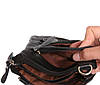 Чоловіча шкіряна сумка Dovhani BL30015133 Чорна 15 x 17 x 4 см., фото 6
