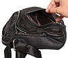 Чоловіча шкіряна сумка Dovhani BL30012347 Чорна 27 x 24 x 8 див., фото 9