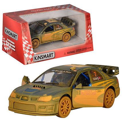 Іграшка машинка металева інерційна Subaru Impreza WRC 2007 Kinsmart (KT5328WY)