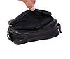 Чоловіча шкіряна сумка Dovhani SW100261 Чорна, фото 7
