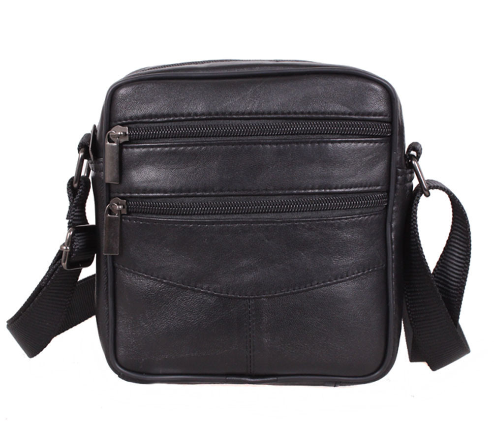 Чоловіча шкіряна сумка Mimar ASW1101765 Чорна