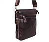 Чоловіча шкіряна сумка Dovhani MESS81388-2CF72 Коричнева 13 x 20 x 6 см, фото 6