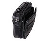 Чоловіча шкіряна сумка Dovhani SW202275 Чорна 21 x 26 x 10 см, фото 8