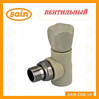 Кран радиаторный 20 x 1/2 " вентильный угловой (ППР)