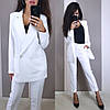 Костюм класичний штани та вільний піджак із кишенями, фото 8