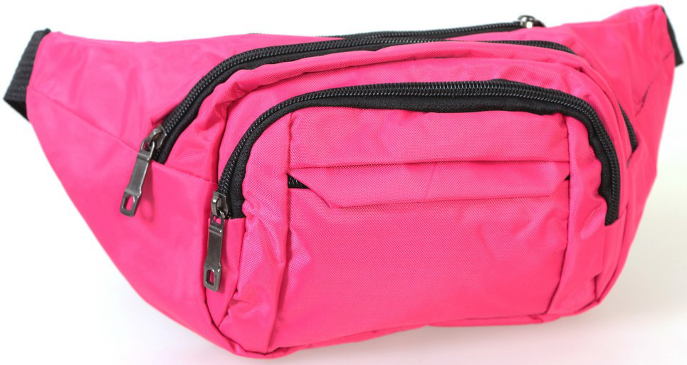 Текстильна Сумка поясна Dovhani Q003-1Pink136 Рожева