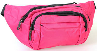 Текстильна Сумка поясна Dovhani Q003-1Pink136 Рожева