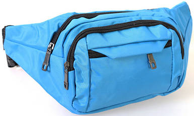 Текстильна Сумка поясна Dovhani Q003-5Sky150 Блакитна