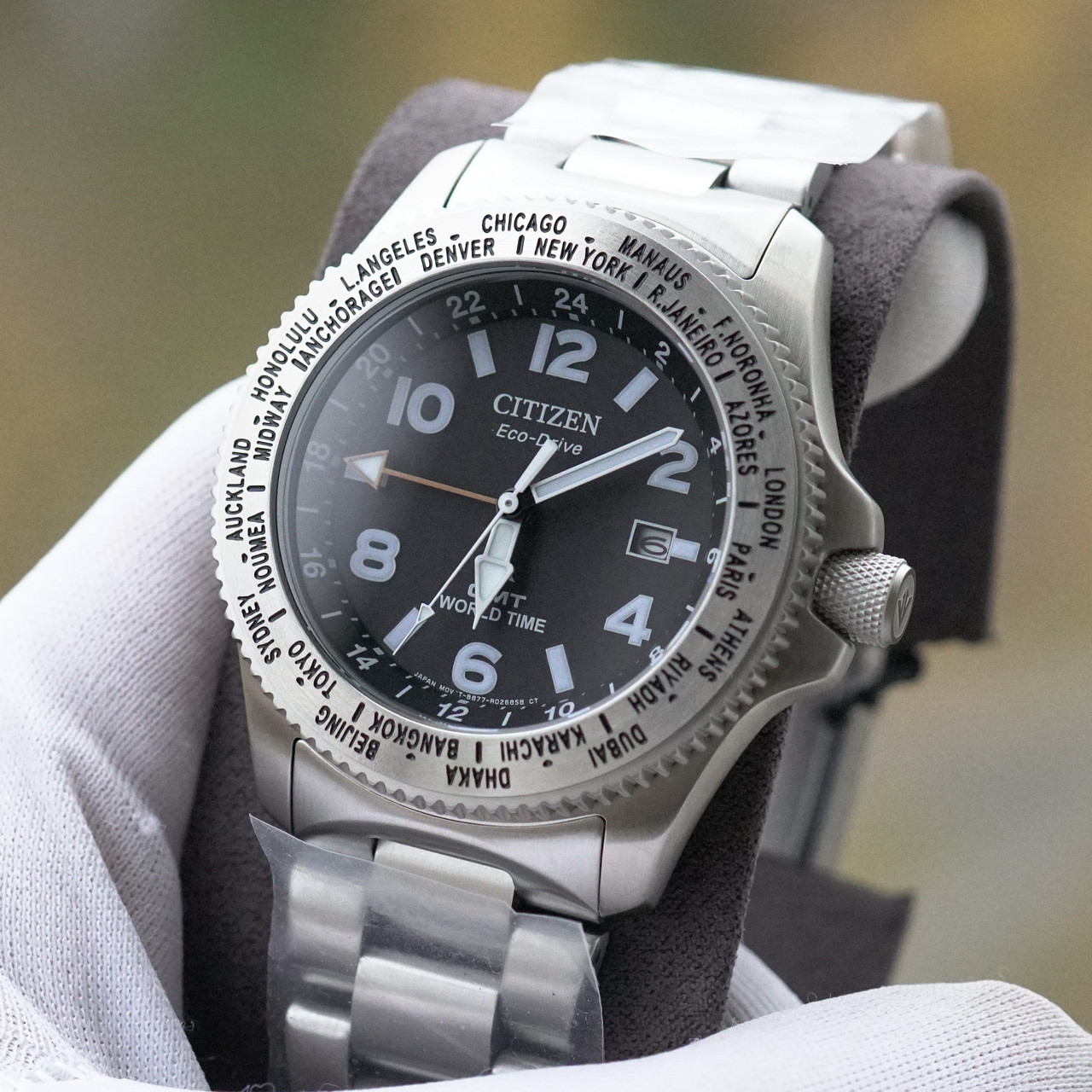 Чоловічий годинник CITIZEN BJ7100-82E INTERNATIONAL PROMASTER E-D WORLD TIME GMT