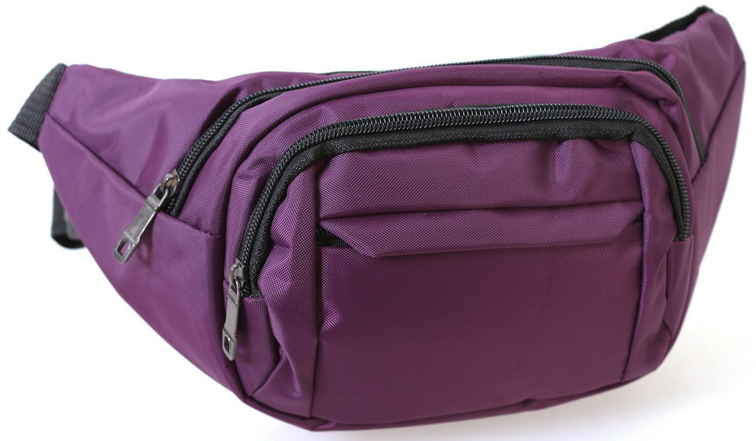 Текстильна Сумка поясна Dovhani Q003-16DarkPurp162 Фіолетова