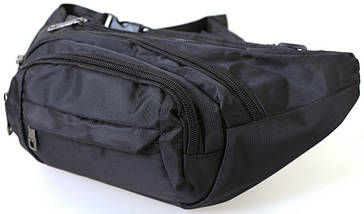 Текстильна Сумка поясна Dovhani Q003-17Black163 Чорна, фото 4