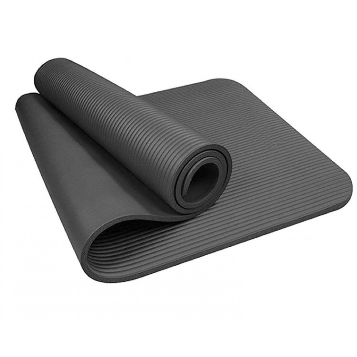 Килимок для йоги та фітнесу NBR (йога мат, каремат спортивний) OSPORT Mat Pro 1.5см (FI-0135) Чорний