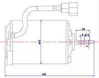 Моторчик кондиционера автобус Mercedes 24V A/C 4410021 WST