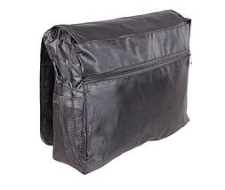 Сумка чоловіча текстильна Dovhani SPORT303246301 Чорна 27-34-10см, фото 4