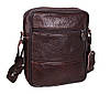 Чоловіча шкіряна сумка Dovhani Bon AR010-1329 Коричнева 19 x 16 x 7 див., фото 7