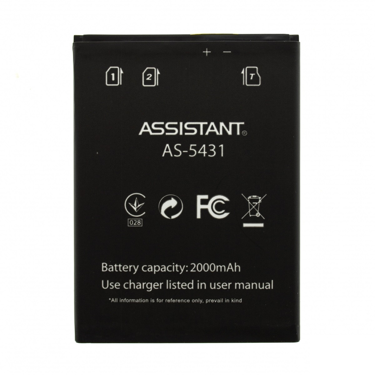 Акумулятор Assistant AS-5431 (black) 2000mAh original PRC