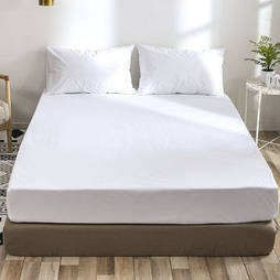 Простирадло на резинці 120х200х20см бязь тм Ярослав №10 Білий