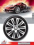 Ковпаки колісні Nardo Silver Black R13, фото 3