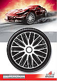 Ковпаки колісні Mugello White Black R16, фото 2
