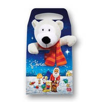 Плюшевая игрушка FAVORINA с конфетами новогодний подарок Белый Мишка