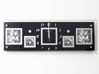 Часы настенные Famille Notre Maison Семейные Наш Дом 57х20х5 см Чёрный (11244)