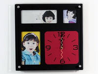 Часы настенные Famille Carre Семейные 30х30х5 см Чёрный (11247)