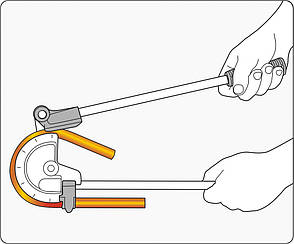 Трубогиб механічний ручний Yato Ø= 23/32" (18 мм), 0°>180°, фото 2