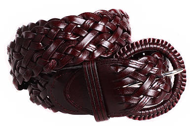 Плетений жіночий ремінь Dovhani PL4408576 105 см Коричневий