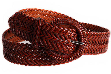 Плетений жіночий ремінь Dovhani PL4430578 105 см Коричневий