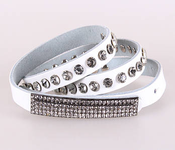 Жіночий ремінь зі стразами Dovhani UZZ0033-7610 100 см Білий