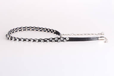 Жіночий ремінь ланцюжок Dovhani W170170611 110 см Чорна