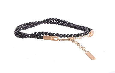 Жіночий ремінь ланцюжок Dovhani W170185621 110 см Чорна