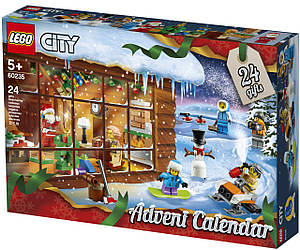 Адвент календар LEGO CITY - Advent Новорічний календар Лего 60235 LEGO Конструктор Різдвяний календар)