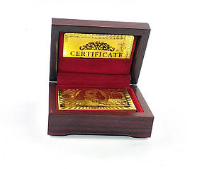 Карти гральні пластикові позолоченые в скриньці