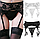 Сексуальний пояс для панчох + трусики стрінги Чорні. Еротична сексуальна білизна жіноча BN55AB, фото 9