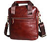 Чоловіча шкіряна сумка A8861-3Redcoff828 Червоно-Коричнева, фото 9