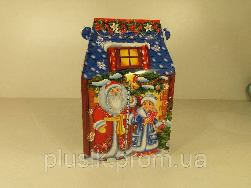 Коробка для цукерок №109а "Будинок синя дах" (600 гр)
