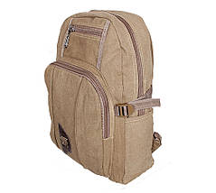 Рюкзак текстильний чоловічий Dovhani 303333-1227Beige Бежевий, фото 3